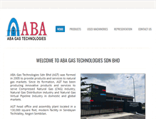Tablet Screenshot of abagastechnologies.com